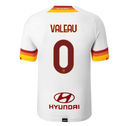 Miesten Jalkapallo Lorenzo Valeau #0 Valkoinen Vieraspaita 2021/22 Lyhythihainen Paita T-paita