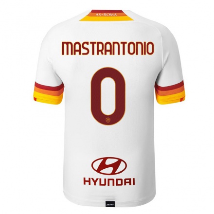 Miesten Jalkapallo Davide Mastrantonio #0 Valkoinen Vieraspaita 2021/22 Lyhythihainen Paita T-paita