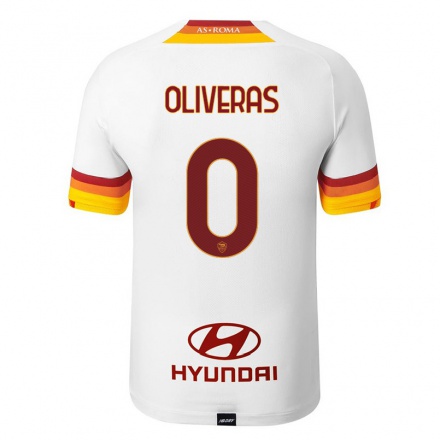 Miesten Jalkapallo Jan Oliveras #0 Valkoinen Vieraspaita 2021/22 Lyhythihainen Paita T-paita