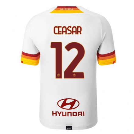 Miesten Jalkapallo Camelia Ceasar #12 Valkoinen Vieraspaita 2021/22 Lyhythihainen Paita T-paita