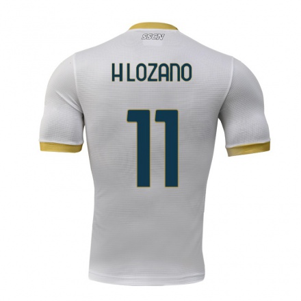 Miesten Jalkapallo Hirving Lozano #11 Harmaa Vieraspaita 2021/22 Lyhythihainen Paita T-paita
