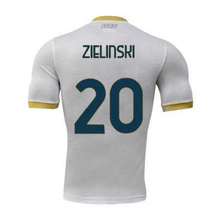 Miesten Jalkapallo Piotr Zielinski #20 Harmaa Vieraspaita 2021/22 Lyhythihainen Paita T-paita