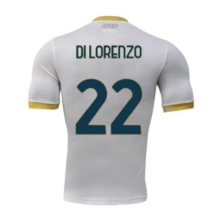 Miesten Jalkapallo Giovanni Di Lorenzo #22 Harmaa Vieraspaita 2021/22 Lyhythihainen Paita T-paita
