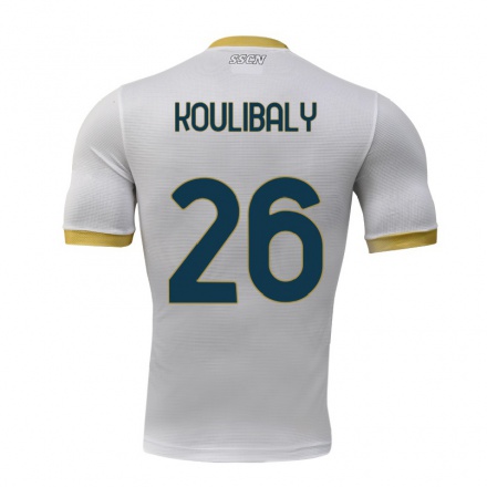 Miesten Jalkapallo Kalidou Koulibaly #26 Harmaa Vieraspaita 2021/22 Lyhythihainen Paita T-paita