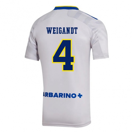 Miesten Jalkapallo Marcelo Weigandt #4 Harmaa Vieraspaita 2021/22 Lyhythihainen Paita T-paita