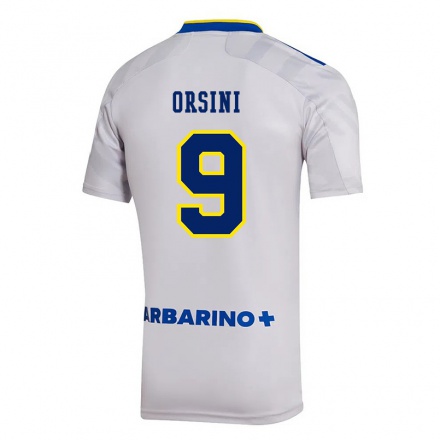 Miesten Jalkapallo Nicolas Orsini #9 Harmaa Vieraspaita 2021/22 Lyhythihainen Paita T-paita