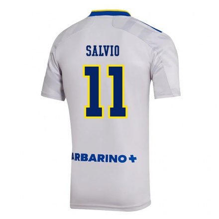 Miesten Jalkapallo Eduardo Salvio #11 Harmaa Vieraspaita 2021/22 Lyhythihainen Paita T-paita