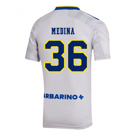 Miesten Jalkapallo Cristian Medina #36 Harmaa Vieraspaita 2021/22 Lyhythihainen Paita T-paita