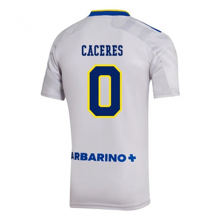 Miesten Jalkapallo Franco Caceres #0 Harmaa Vieraspaita 2021/22 Lyhythihainen Paita T-paita