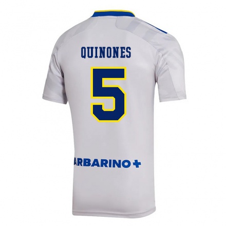 Miesten Jalkapallo Florencia Quinones #5 Harmaa Vieraspaita 2021/22 Lyhythihainen Paita T-paita