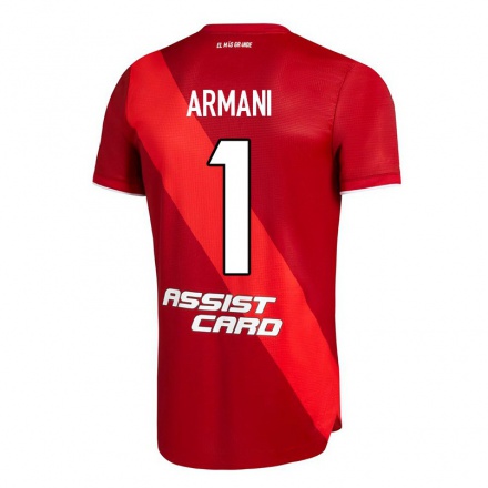 Miesten Jalkapallo Franco Armani #1 Punainen Vieraspaita 2021/22 Lyhythihainen Paita T-paita