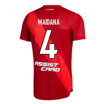 Miesten Jalkapallo Jonatan Maidana #4 Punainen Vieraspaita 2021/22 Lyhythihainen Paita T-paita