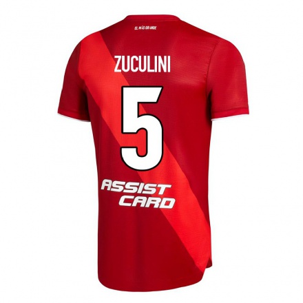 Miesten Jalkapallo Bruno Zuculini #5 Punainen Vieraspaita 2021/22 Lyhythihainen Paita T-paita