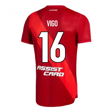 Miesten Jalkapallo Alex Vigo #16 Punainen Vieraspaita 2021/22 Lyhythihainen Paita T-paita