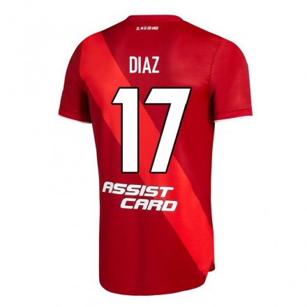 Miesten Jalkapallo Paulo Diaz #17 Punainen Vieraspaita 2021/22 Lyhythihainen Paita T-paita