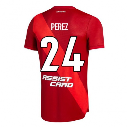 Miesten Jalkapallo Enzo Perez #24 Punainen Vieraspaita 2021/22 Lyhythihainen Paita T-paita