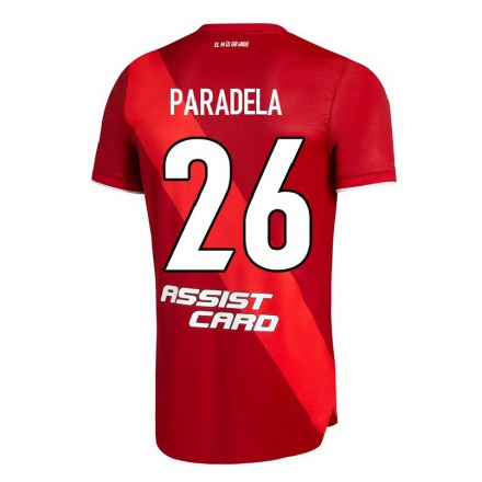 Miesten Jalkapallo Jose Paradela #26 Punainen Vieraspaita 2021/22 Lyhythihainen Paita T-paita