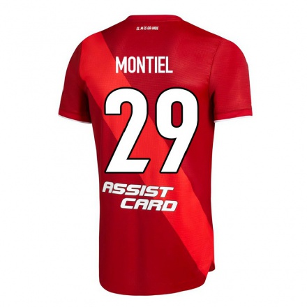 Miesten Jalkapallo Gonzalo Montiel #29 Punainen Vieraspaita 2021/22 Lyhythihainen Paita T-paita