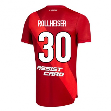 Miesten Jalkapallo Benjamin Rollheiser #30 Punainen Vieraspaita 2021/22 Lyhythihainen Paita T-paita