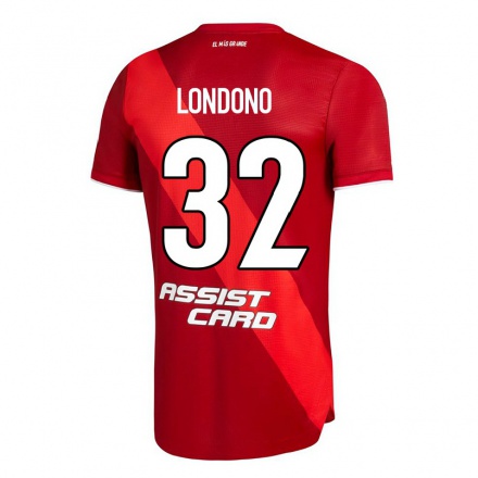 Miesten Jalkapallo Flabian Londono #32 Punainen Vieraspaita 2021/22 Lyhythihainen Paita T-paita