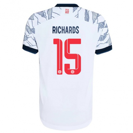 Miesten Jalkapallo Chris Richards #15 Harmaa Valkoinen 3. Paita 2021/22 Lyhythihainen Paita T-paita
