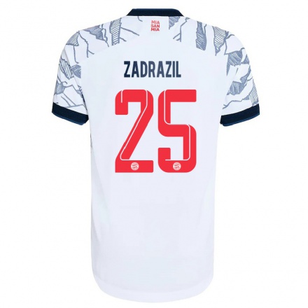 Miesten Jalkapallo Sarah Zadrazil #25 Harmaa Valkoinen 3. Paita 2021/22 Lyhythihainen Paita T-paita