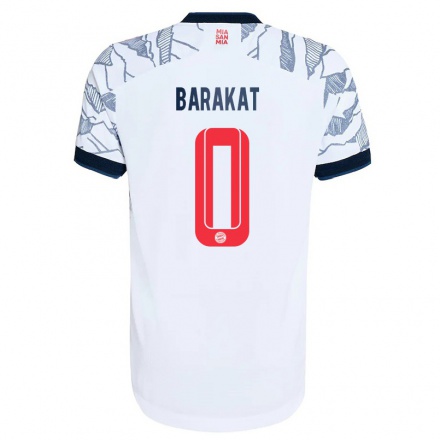 Miesten Jalkapallo Liam Barakat #0 Harmaa Valkoinen 3. Paita 2021/22 Lyhythihainen Paita T-paita