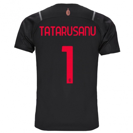Miesten Jalkapallo Ciprian Tatarusanu #1 Musta 3. Paita 2021/22 Lyhythihainen Paita T-paita