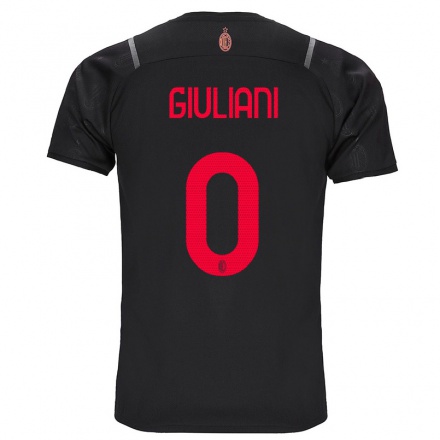 Miesten Jalkapallo Laura Giuliani #0 Musta 3. Paita 2021/22 Lyhythihainen Paita T-paita