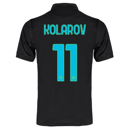 Miesten Jalkapallo Aleksandar Kolarov #11 Musta 3. Paita 2021/22 Lyhythihainen Paita T-paita