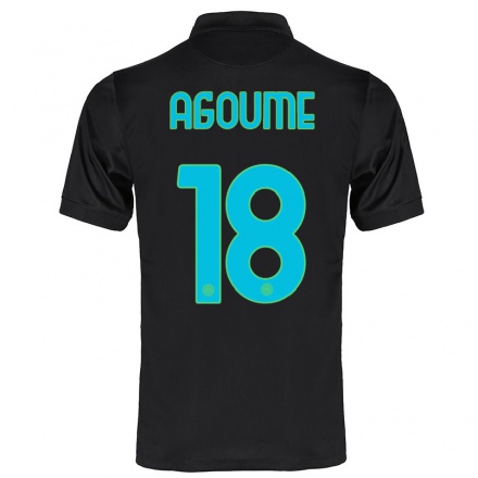 Miesten Jalkapallo Lucien Agoume #18 Musta 3. Paita 2021/22 Lyhythihainen Paita T-paita