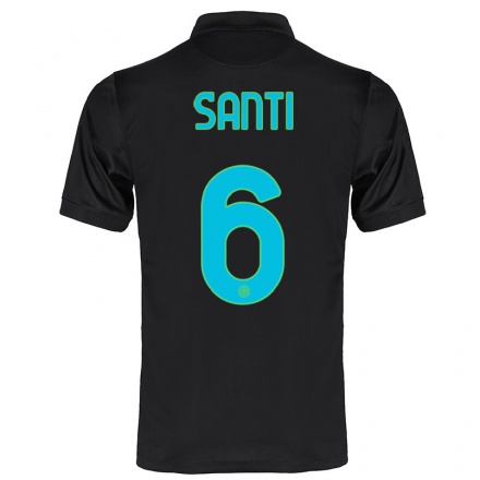 Miesten Jalkapallo Irene Santi #6 Musta 3. Paita 2021/22 Lyhythihainen Paita T-paita