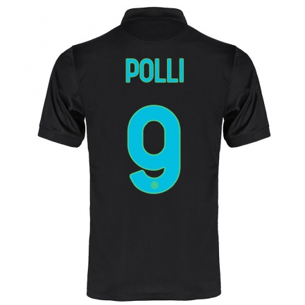 Miesten Jalkapallo Elisa Polli #9 Musta 3. Paita 2021/22 Lyhythihainen Paita T-paita