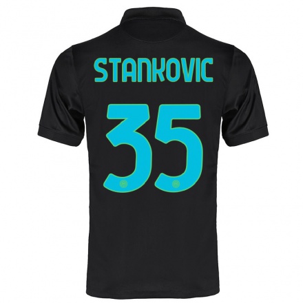 Miesten Jalkapallo Filip Stankovic #35 Musta 3. Paita 2021/22 Lyhythihainen Paita T-paita