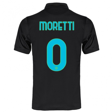 Miesten Jalkapallo Andrea Moretti #0 Musta 3. Paita 2021/22 Lyhythihainen Paita T-paita