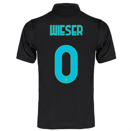 Miesten Jalkapallo David Wieser #0 Musta 3. Paita 2021/22 Lyhythihainen Paita T-paita