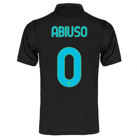 Miesten Jalkapallo Fabio Abiuso #0 Musta 3. Paita 2021/22 Lyhythihainen Paita T-paita