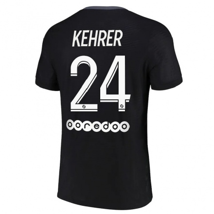 Miesten Jalkapallo Thilo Kehrer #24 Musta 3. Paita 2021/22 Lyhythihainen Paita T-paita