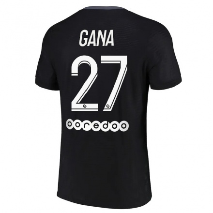 Miesten Jalkapallo Idrissa Gueye #27 Musta 3. Paita 2021/22 Lyhythihainen Paita T-paita