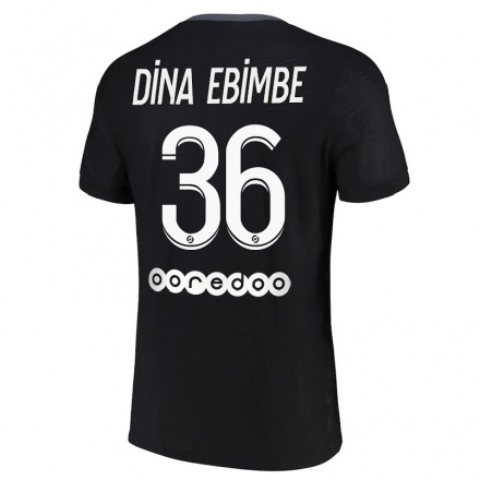 Miesten Jalkapallo Junior Dina Ebimbe #36 Musta 3. Paita 2021/22 Lyhythihainen Paita T-paita