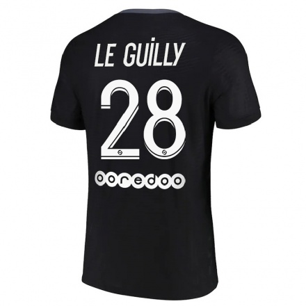 Miesten Jalkapallo Jade Le Guilly #28 Musta 3. Paita 2021/22 Lyhythihainen Paita T-paita