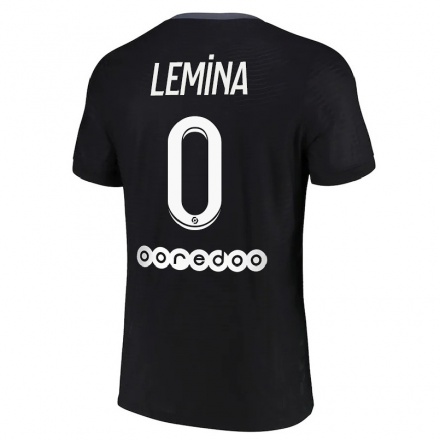 Miesten Jalkapallo Noah Lemina #0 Musta 3. Paita 2021/22 Lyhythihainen Paita T-paita
