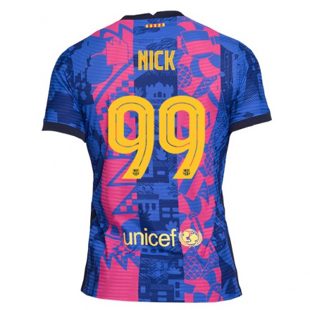 Miesten Jalkapallo Calathes Nick #99 Sininen Ruusu 3. Paita 2021/22 Lyhythihainen Paita T-paita