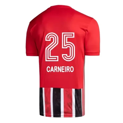 Miesten Jalkapallo Gonzalo Carneiro #25 Vieraspaita Punainen Pelipaita 2020/21 Lyhythihainen Paita