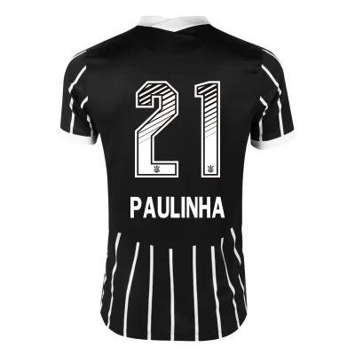 Miesten Jalkapallo Paulinha #21 Vieraspaita Musta Pelipaita 2020/21 Lyhythihainen Paita