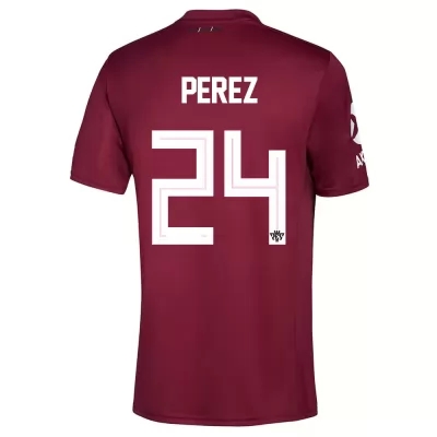 Miesten Jalkapallo Enzo Perez #24 Vieraspaita Viininpunainen Pelipaita 2020/21 Lyhythihainen Paita