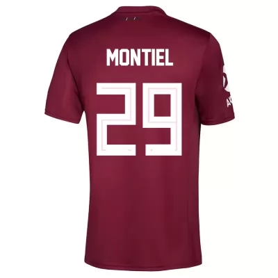 Miesten Jalkapallo Gonzalo Montiel #29 Vieraspaita Viininpunainen Pelipaita 2020/21 Lyhythihainen Paita