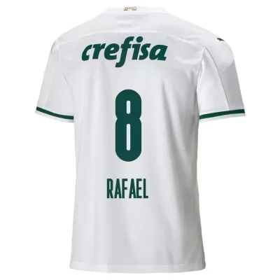 Miesten Jalkapallo Ze Rafael #8 Vieraspaita Valkoinen Pelipaita 2020/21 Lyhythihainen Paita