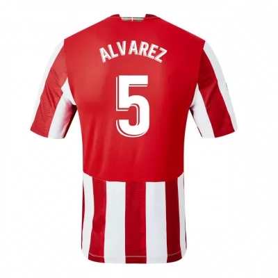 Miesten Jalkapallo Yeray Alvarez #5 Kotipaita Punainen Pelipaita 2020/21 Lyhythihainen Paita