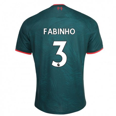Kandiny Lapset Fabinho #3 Tummanvihreä Kolmas Sarja 2022/23 Lyhythihainen Paita T-paita